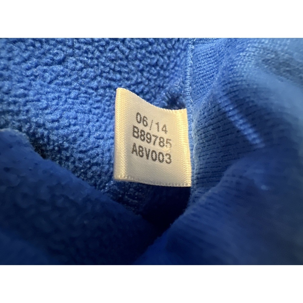 Adidas Jacket Pullover Men's Small S Quarter Zip Climawarm Fleece Blue Gray - Picture 9 of 14
